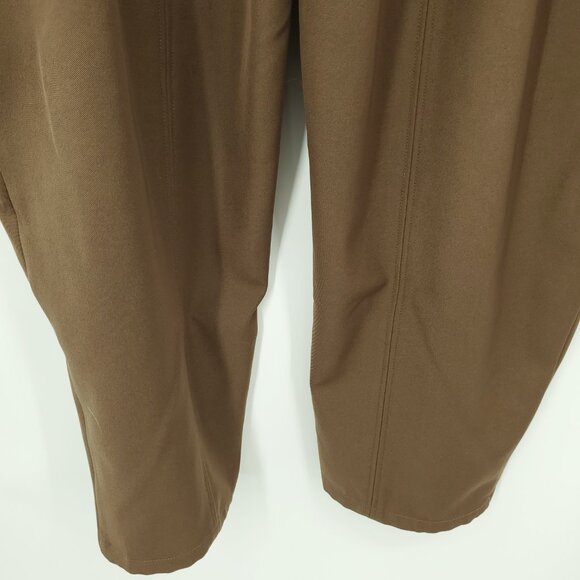 Halara Flex™ Mid Rise Pocket Barrel Leg Work Pants L Partridge Brown - Picture 15 of 16